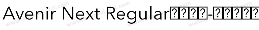 Avenir Next Regular字体下载字体转换